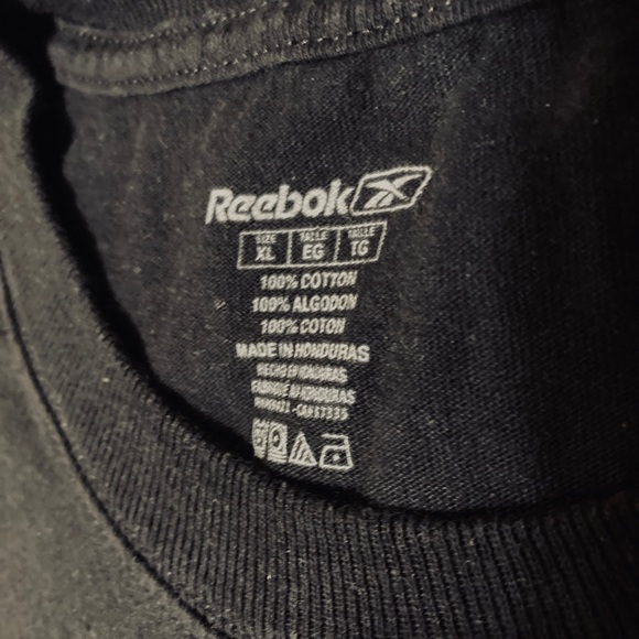 DETROIT RED WINGS Stanley Cup Champions Black T-Shirt X-Large Reebok 100% Cotton - Picture 5 of 9